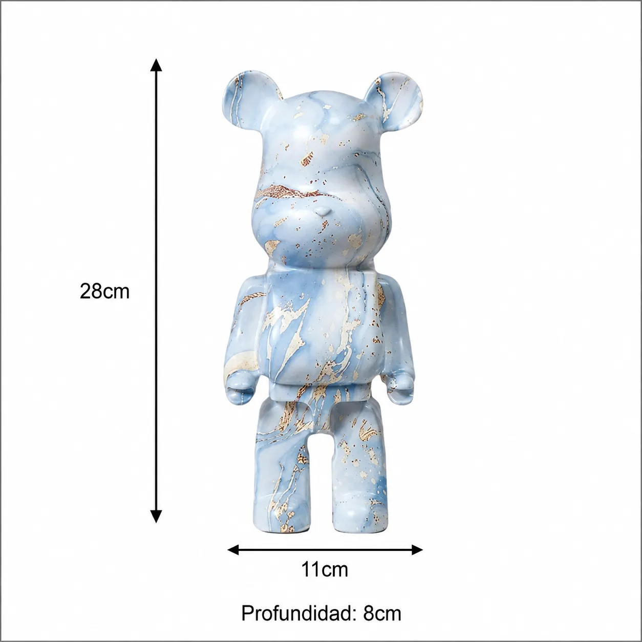 RESIN FURNISHING ARTICLES 28CM CERAMIC BEAR 4