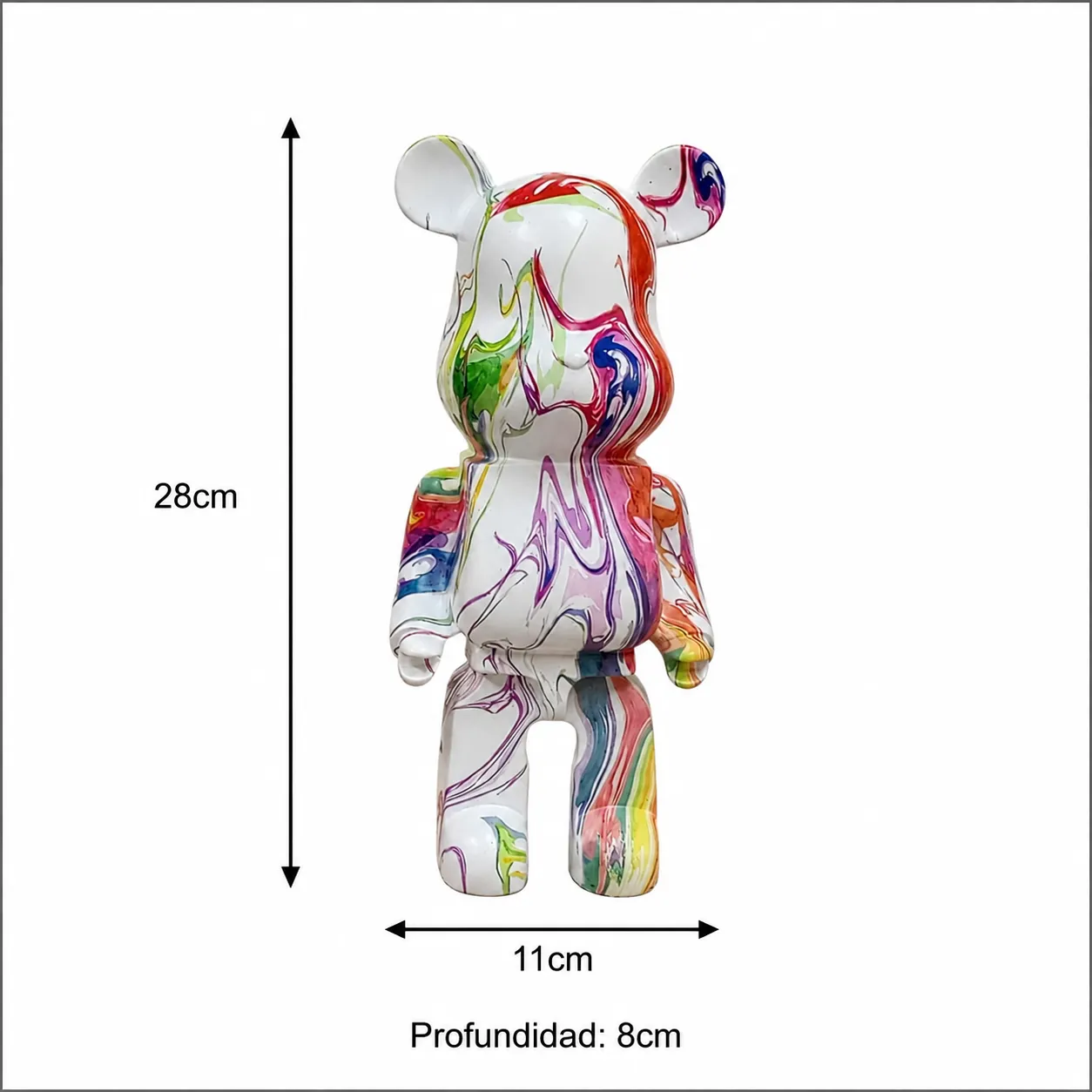 RESIN FURNISHING ARTICLES 28CM CERAMIC BEAR 5
