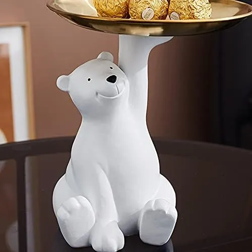 RESIN WHITE BEAR 001