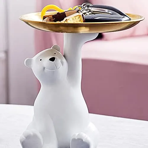 RESIN WHITE BEAR 001