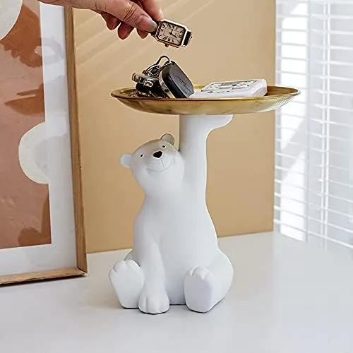 RESIN WHITE BEAR 001