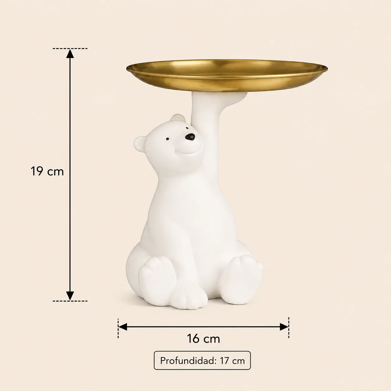 RESIN WHITE BEAR 001