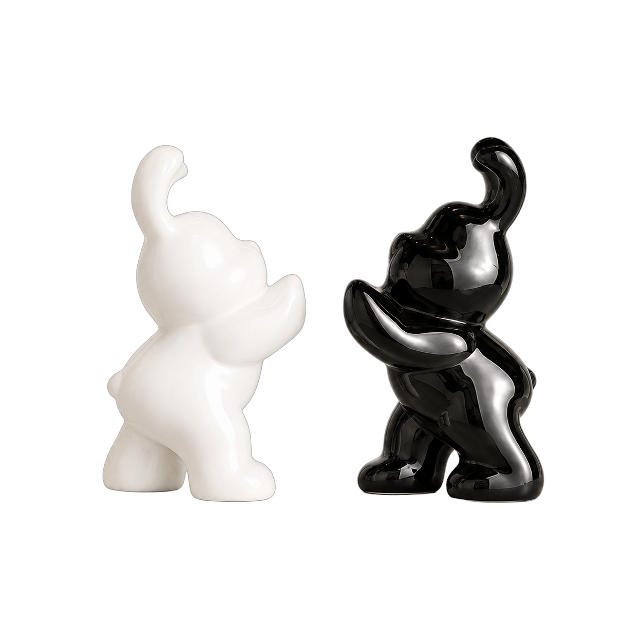 Separador de libros conejo, Blanco y negro (12.5*9*20cm)