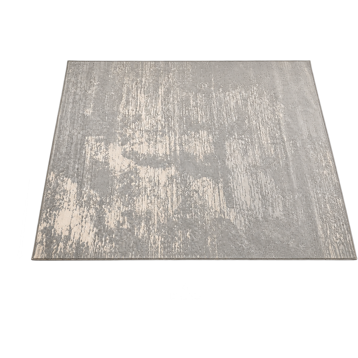 Alfombra abstracta Diseñador 03 extra grande, Gris, grosor 2 cm, reverso de yute (300*400cm)