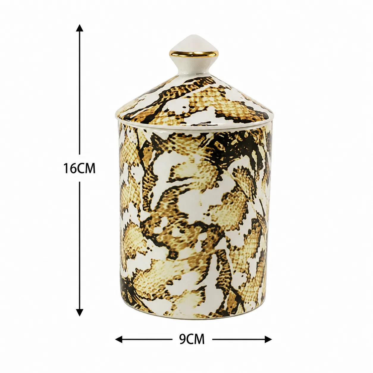 Vela aromática canela piel de serpiente, Café (9*16cm)