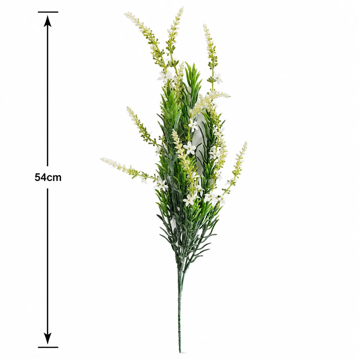 Rama artificial lavanda blanca (54cm)